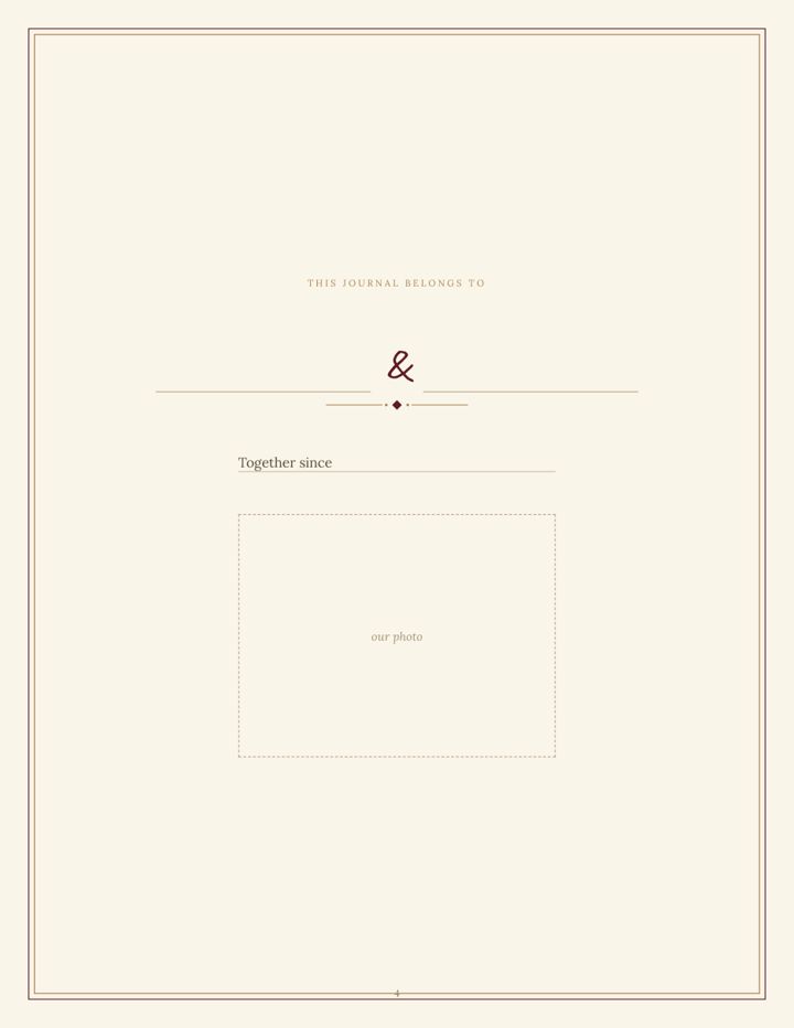 Sample page from Our Story: Together since
